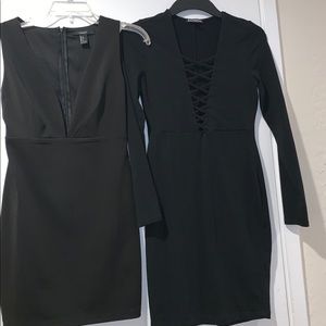 BOGO Express Lace Up Cocktail + Free Plunge Dress